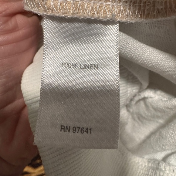 J. Jill White Love Linen Pants size XL - Picture 4 of 4